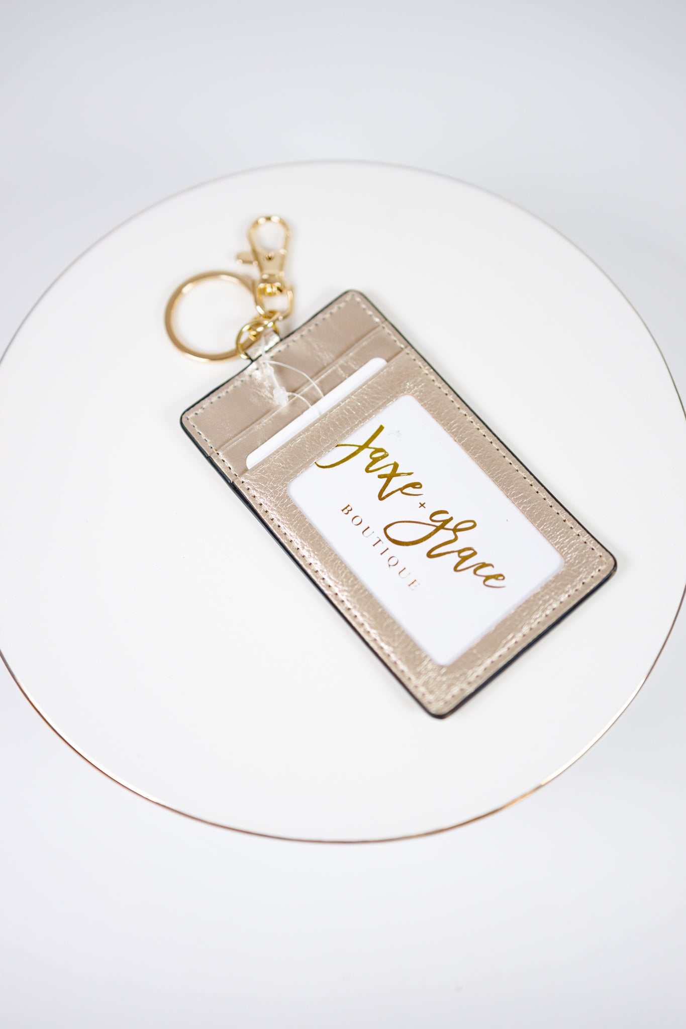 ID Holder Keychain, VARIOUS Jaxe + Grace Boutique