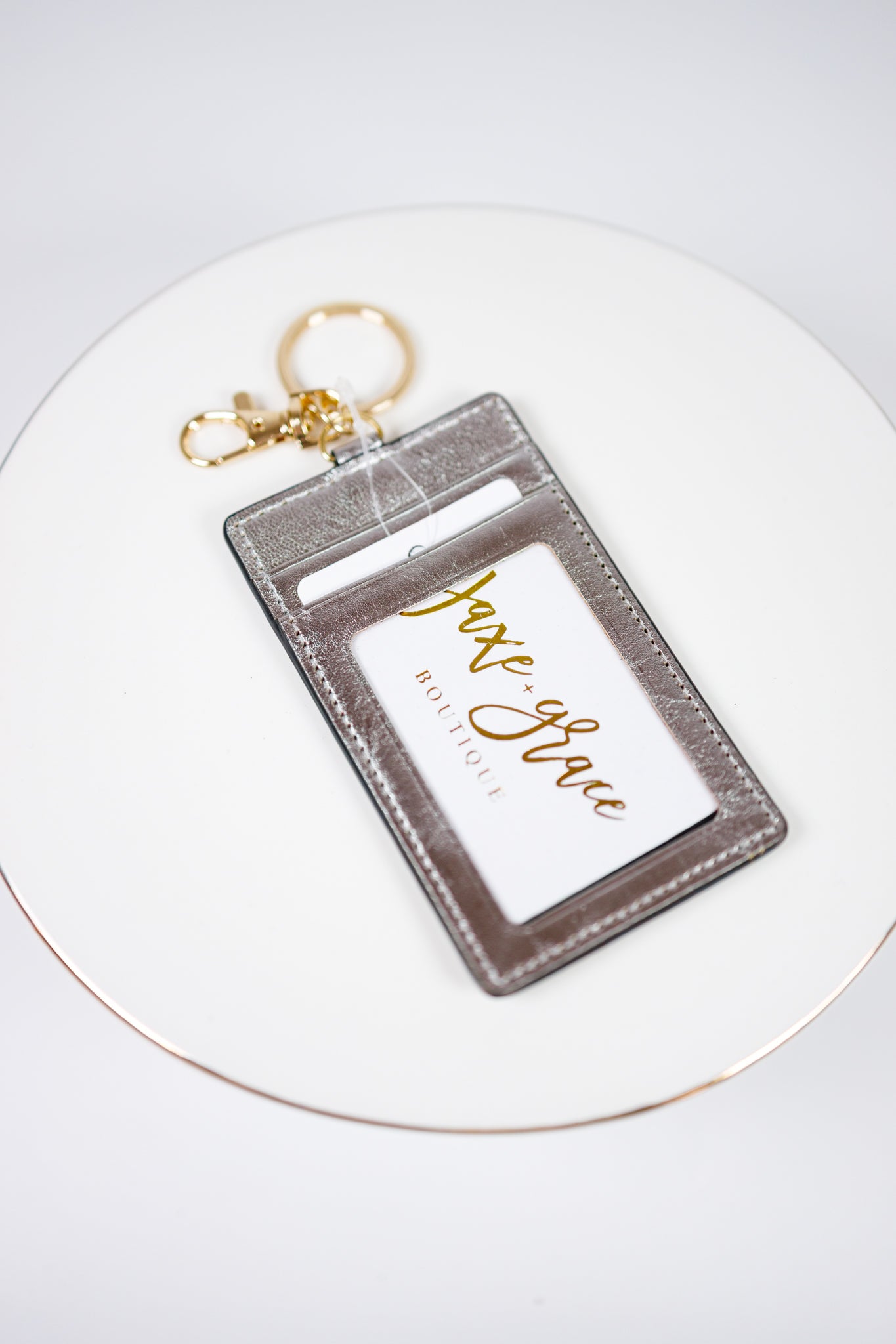 ID Holder Keychain, VARIOUS Jaxe + Grace Boutique