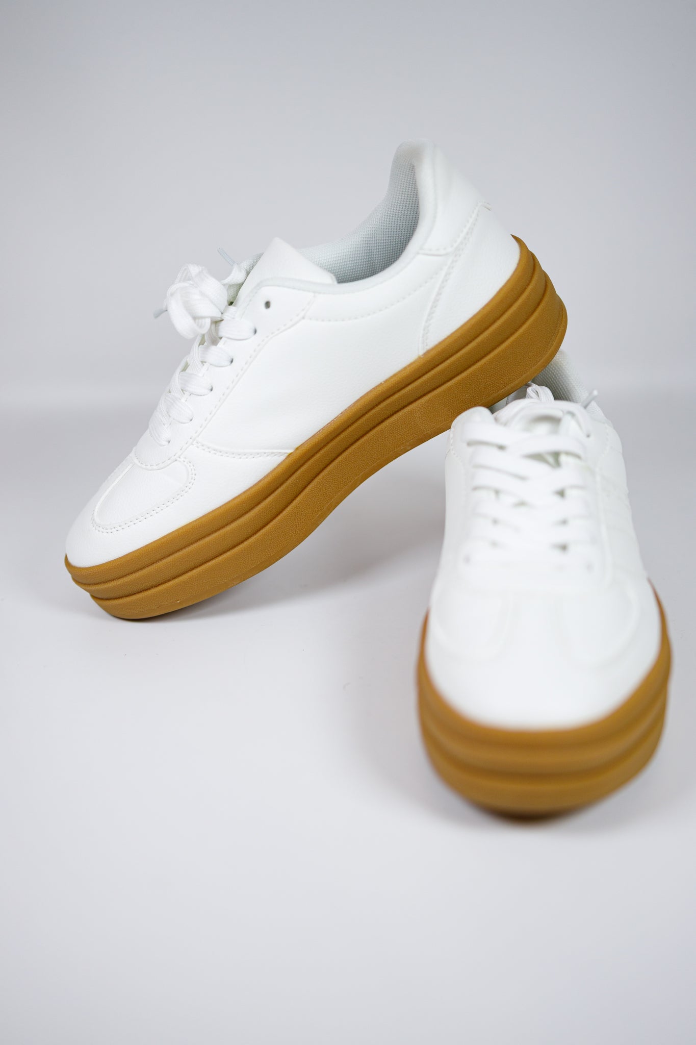 White Platform Sneakers Jaxe + Grace Boutique