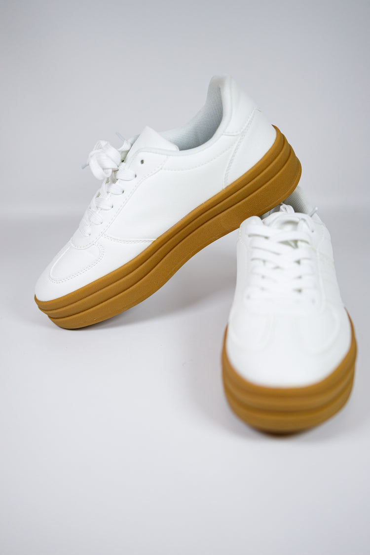 White Platform Sneakers Jaxe + Grace Boutique