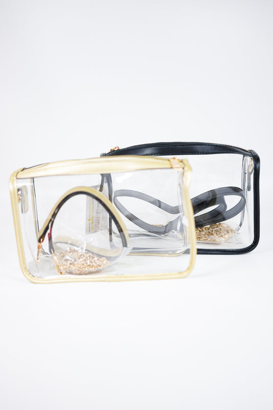 Clear Rectangle Stadium Bag, VARIOUS Jaxe + Grace Boutique
