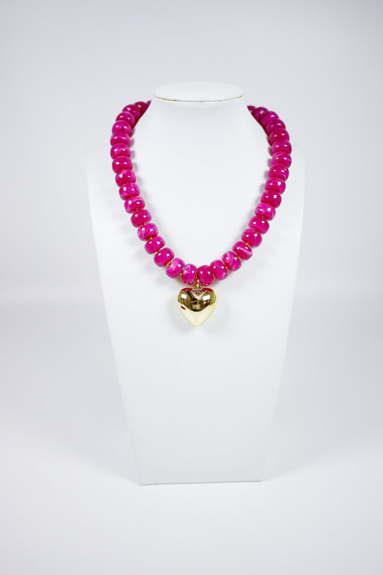 Chunky Heart Bead Necklace, VARIOUS Jaxe + Grace Boutique