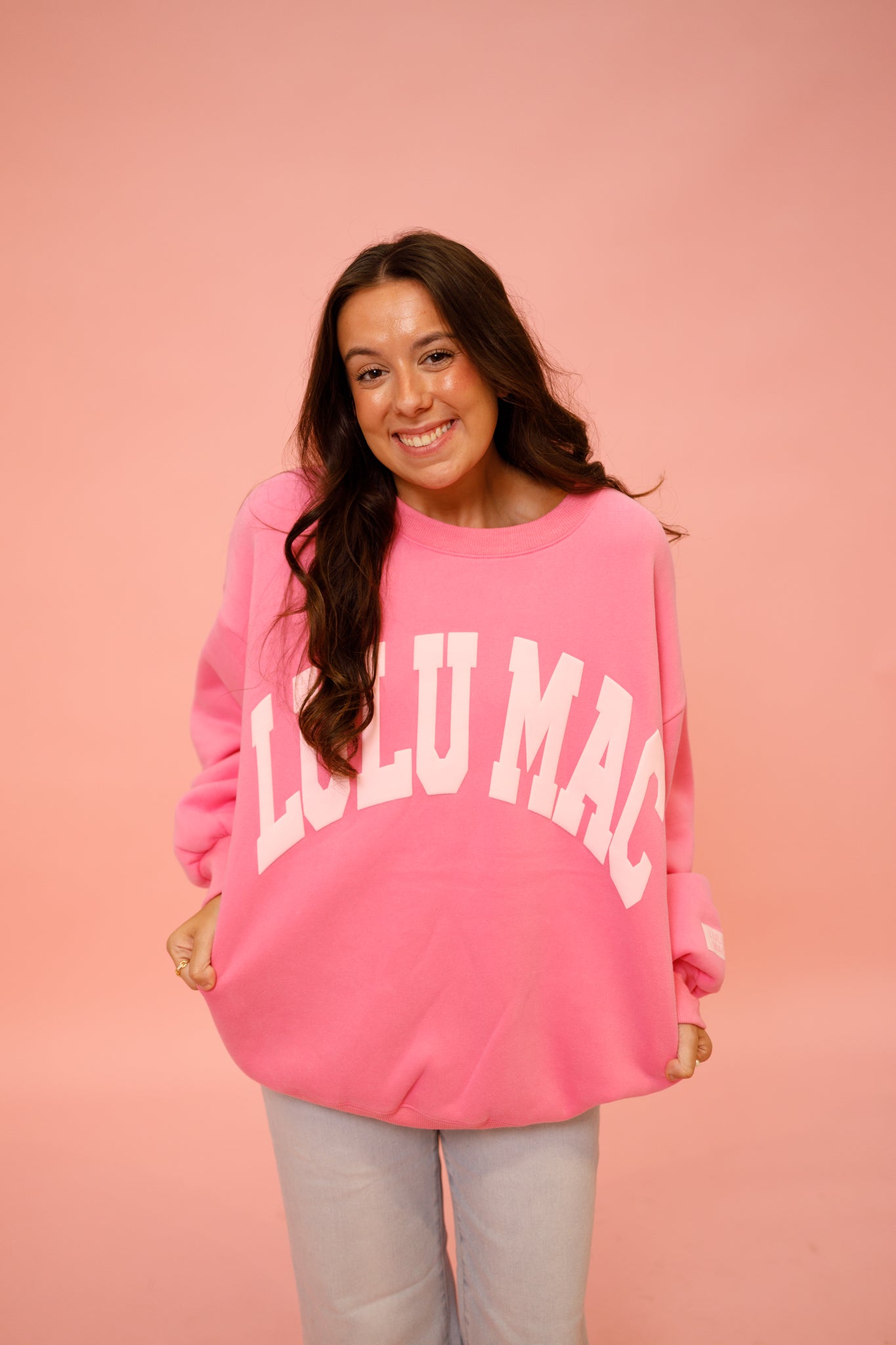 LULU MAC - Hot Pink with Lt Pink Sweatshirt Jaxe + Grace Boutique