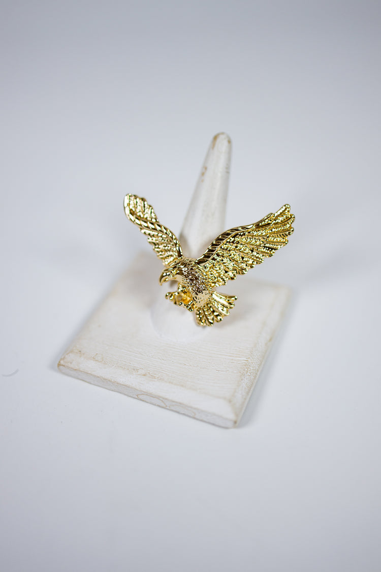 Gold Eagle Scarf Slide Jaxe + Grace Boutique