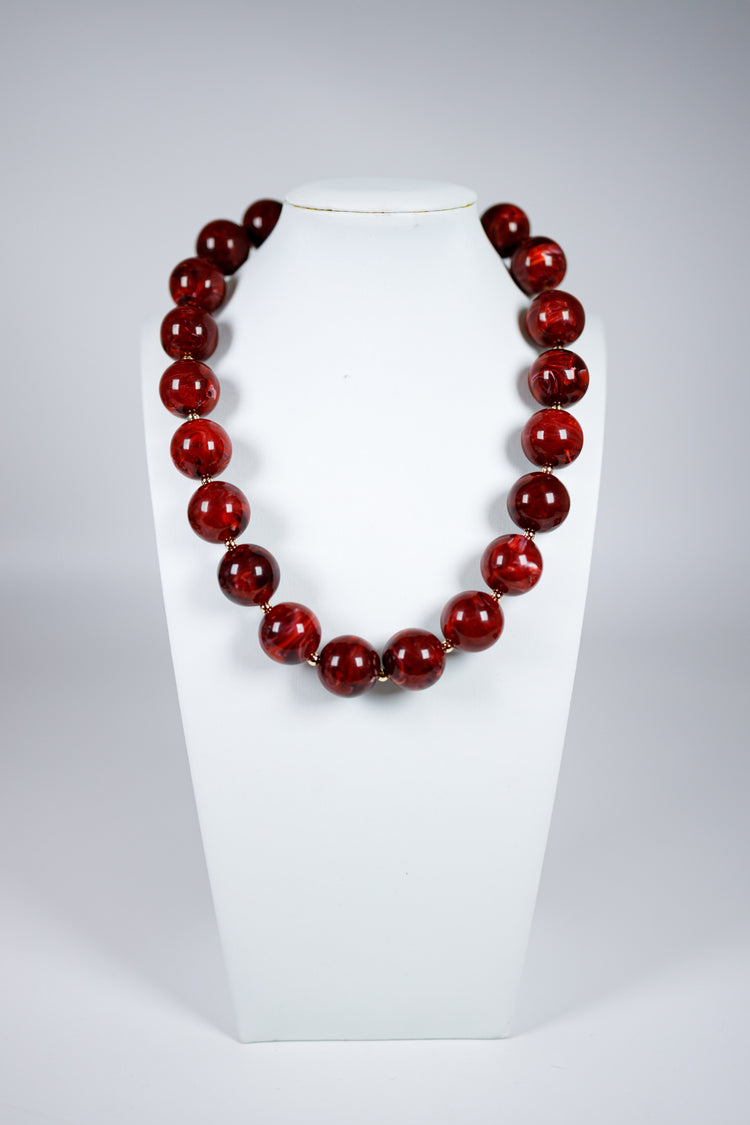 Acrylic Marble Bead Necklace, VARIOUS Jaxe + Grace Boutique
