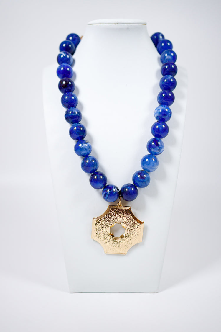 Quatrefoil Pendant Bead Necklace, VARIOUS Jaxe + Grace Boutique