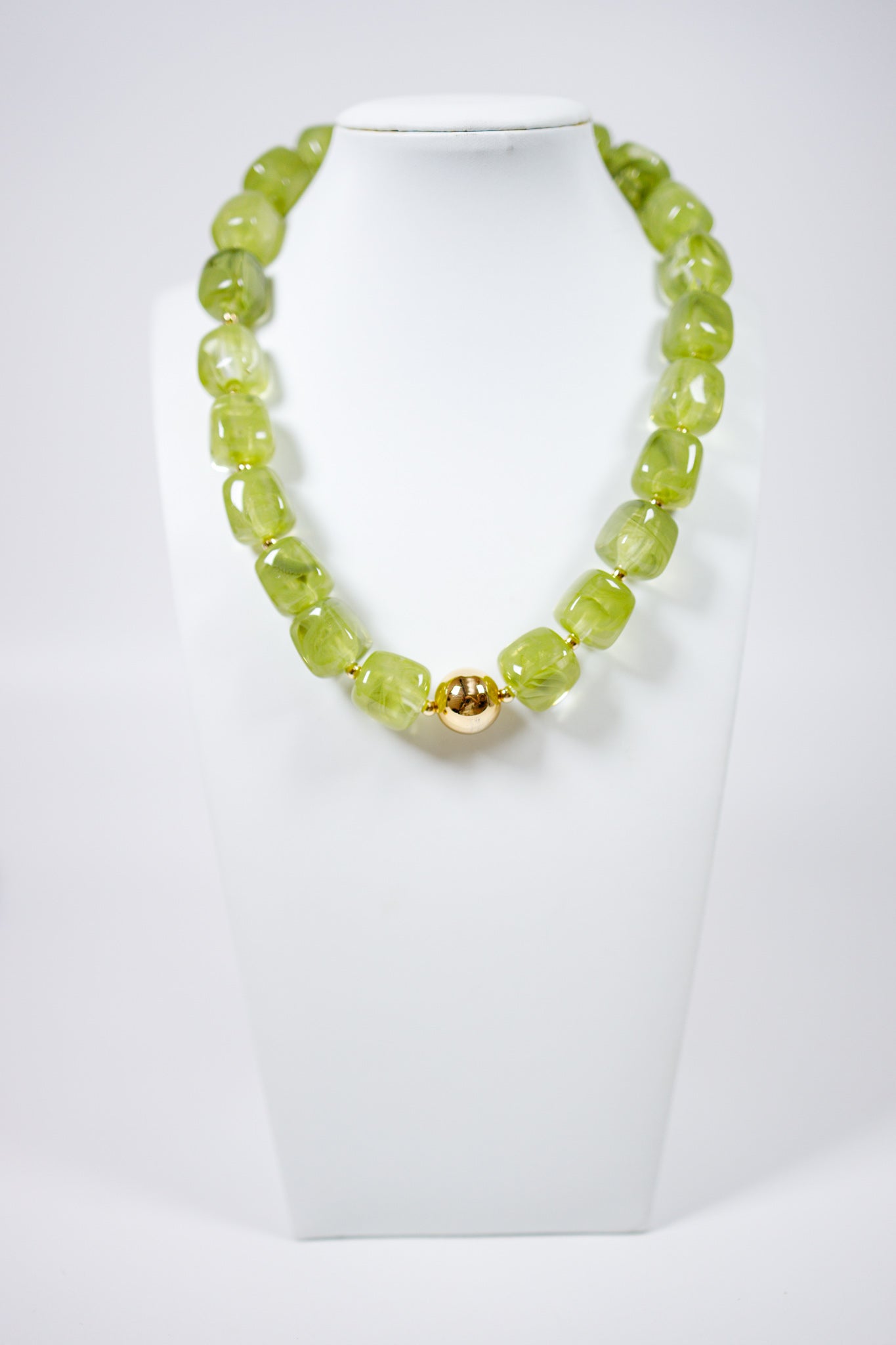Colorful Geometric Acrylic Bead Necklace, VARIOUS Jaxe + Grace Boutique
