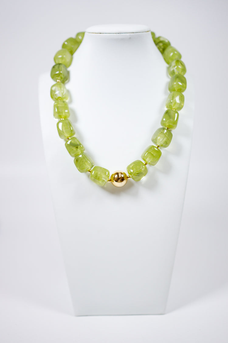 Colorful Geometric Acrylic Bead Necklace, VARIOUS Jaxe + Grace Boutique