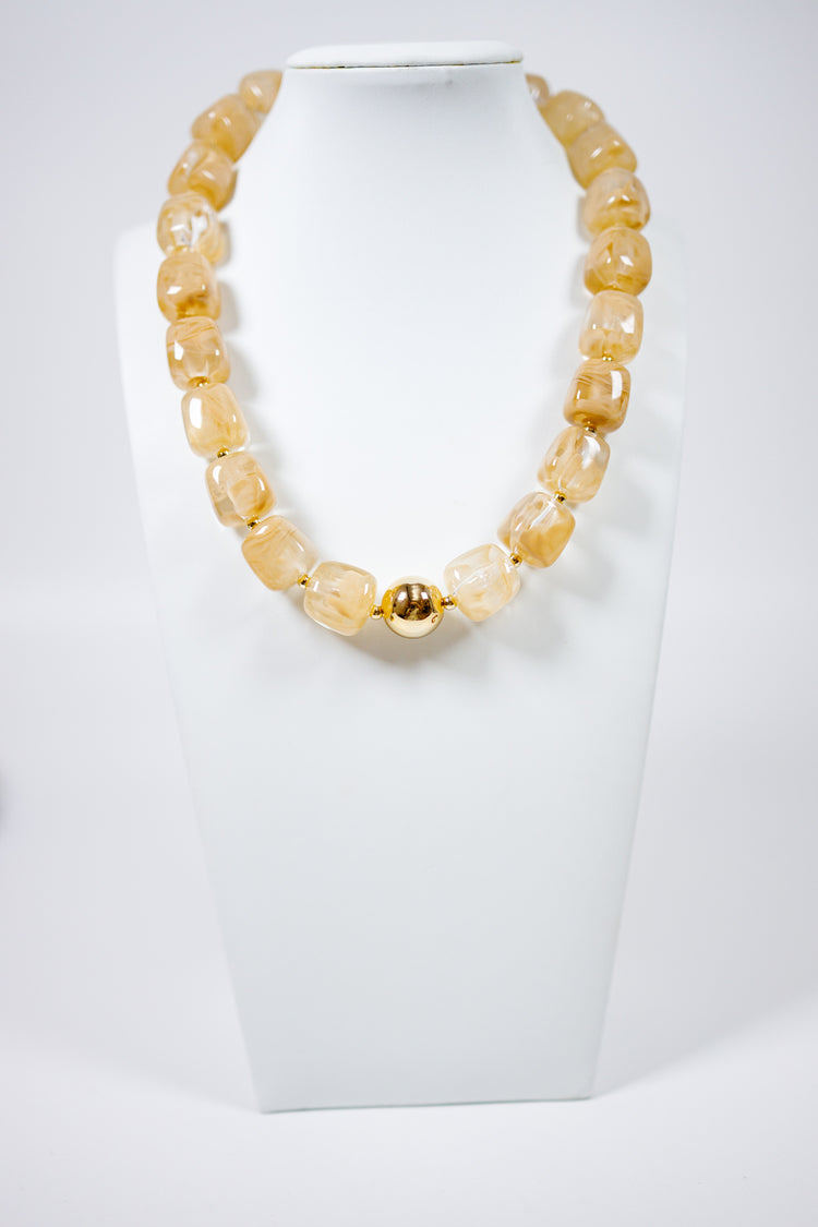Colorful Geometric Acrylic Bead Necklace, VARIOUS Jaxe + Grace Boutique