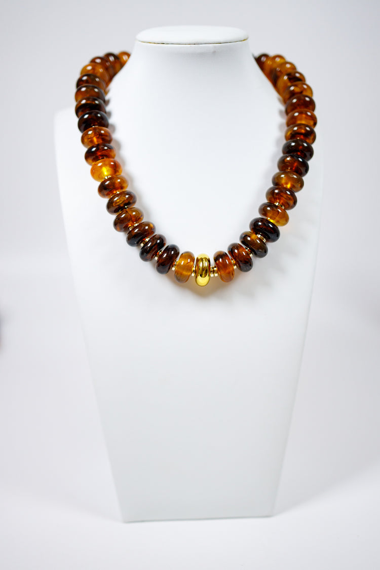 Resin Round Bead Stackable Necklace, VARIOUS Jaxe + Grace Boutique