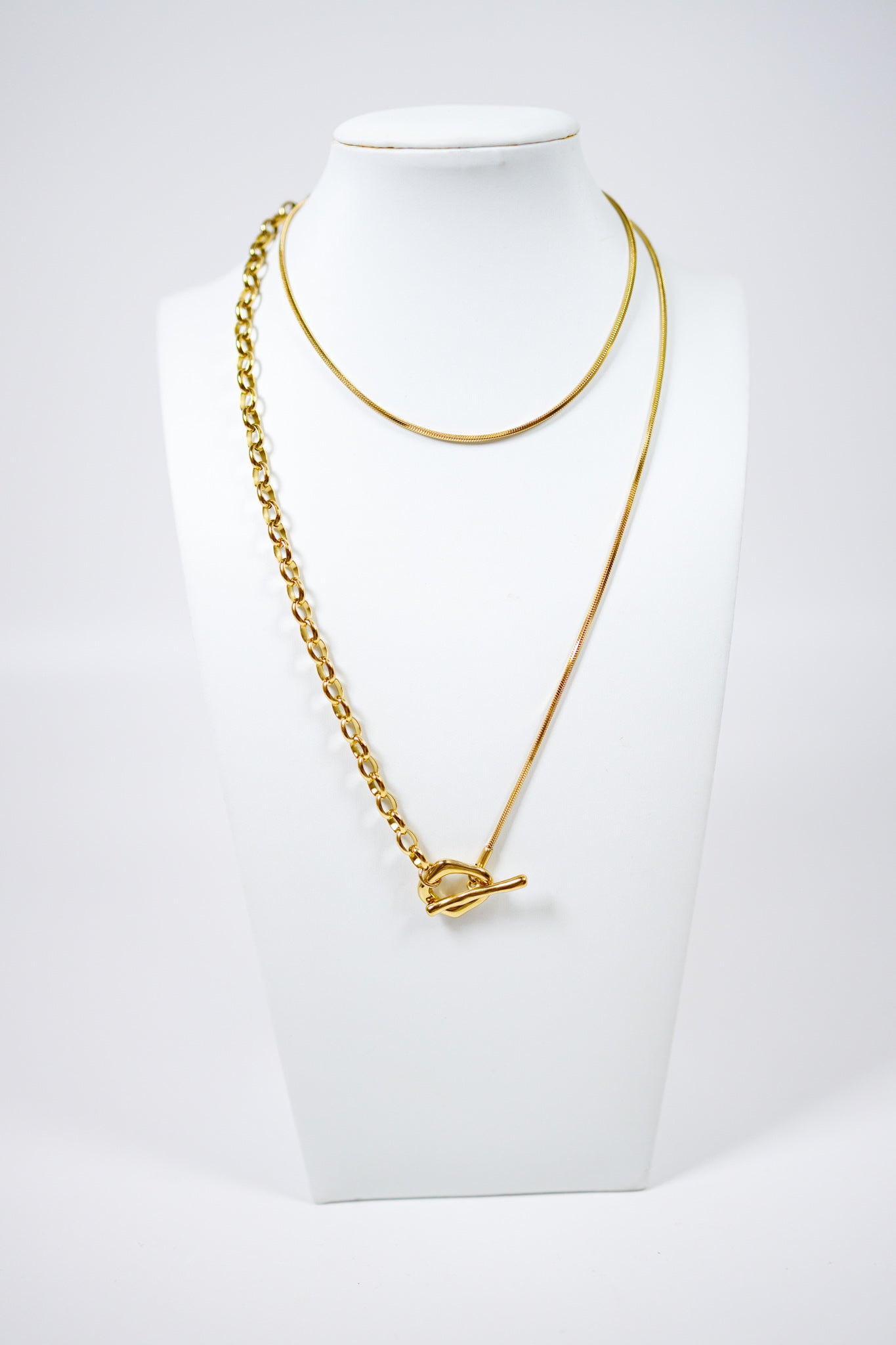 18K Gold Plated OT Chain Necklace Jaxe + Grace Boutique