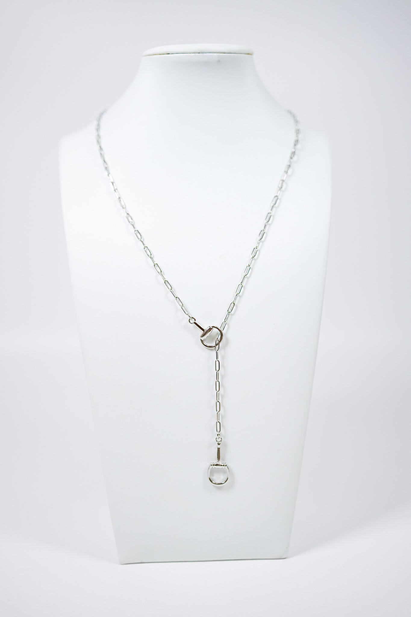 Silver Lariat Horsebit Necklace Jaxe + Grace Boutique