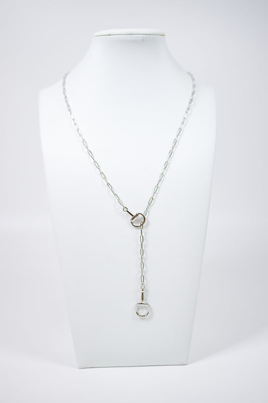 Silver Lariat Horsebit Necklace Jaxe + Grace Boutique