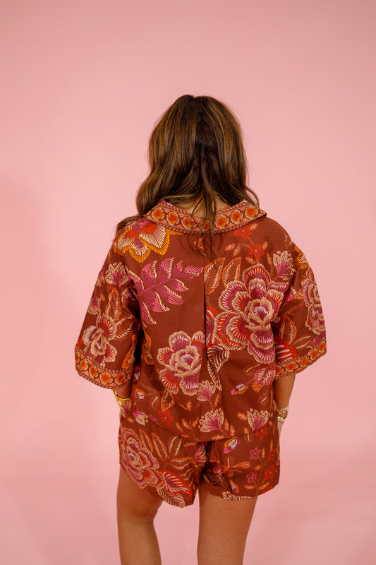 Terra Cotta Botanical Print Set Jaxe + Grace Boutique