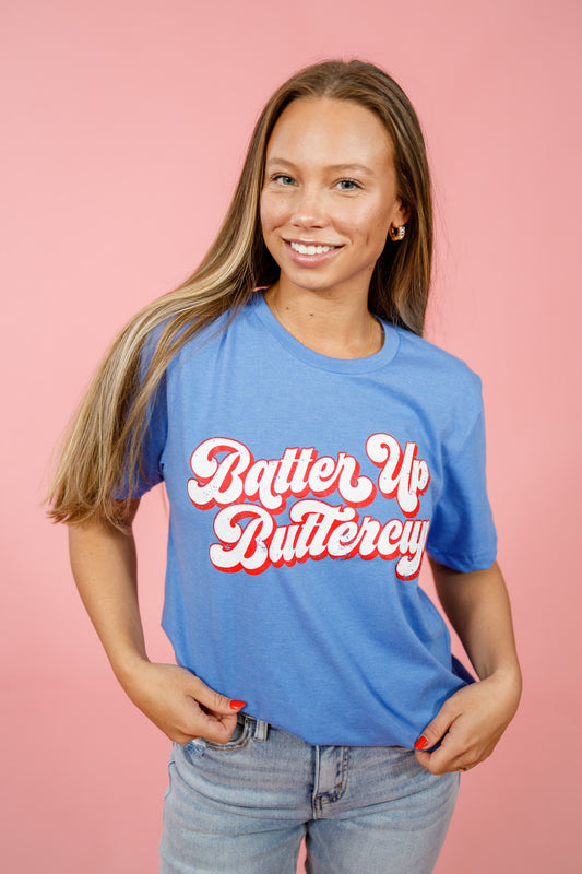 "Batter Up Buttercup" Graphic Tee