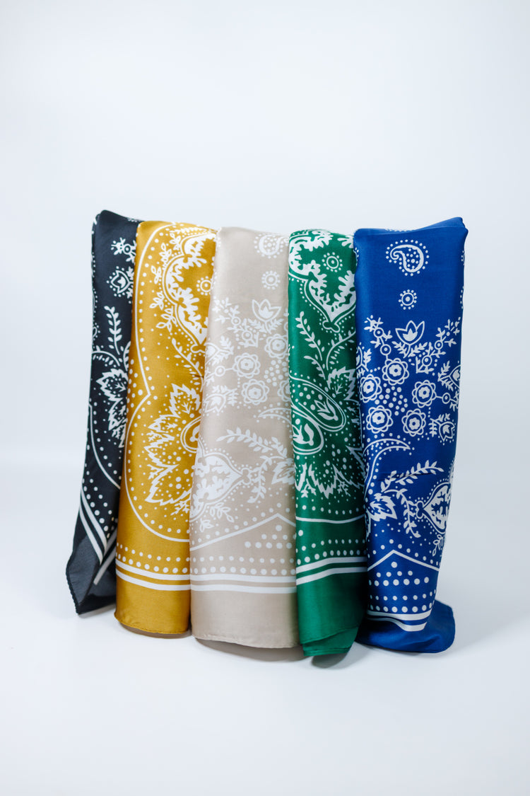 Paisley Print Bandana Scarf, VARIOUS Jaxe + Grace Boutique