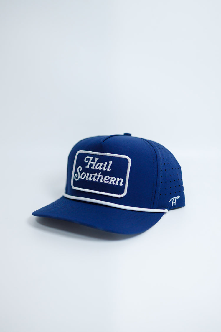 Navy "Hail Southern" Embroidered Hat Jaxe + Grace Boutique