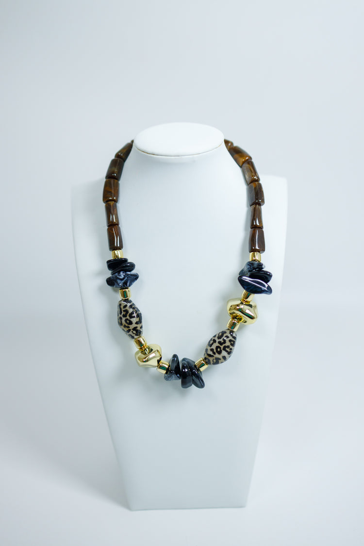Safari Chic Necklace Jaxe + Grace Boutique
