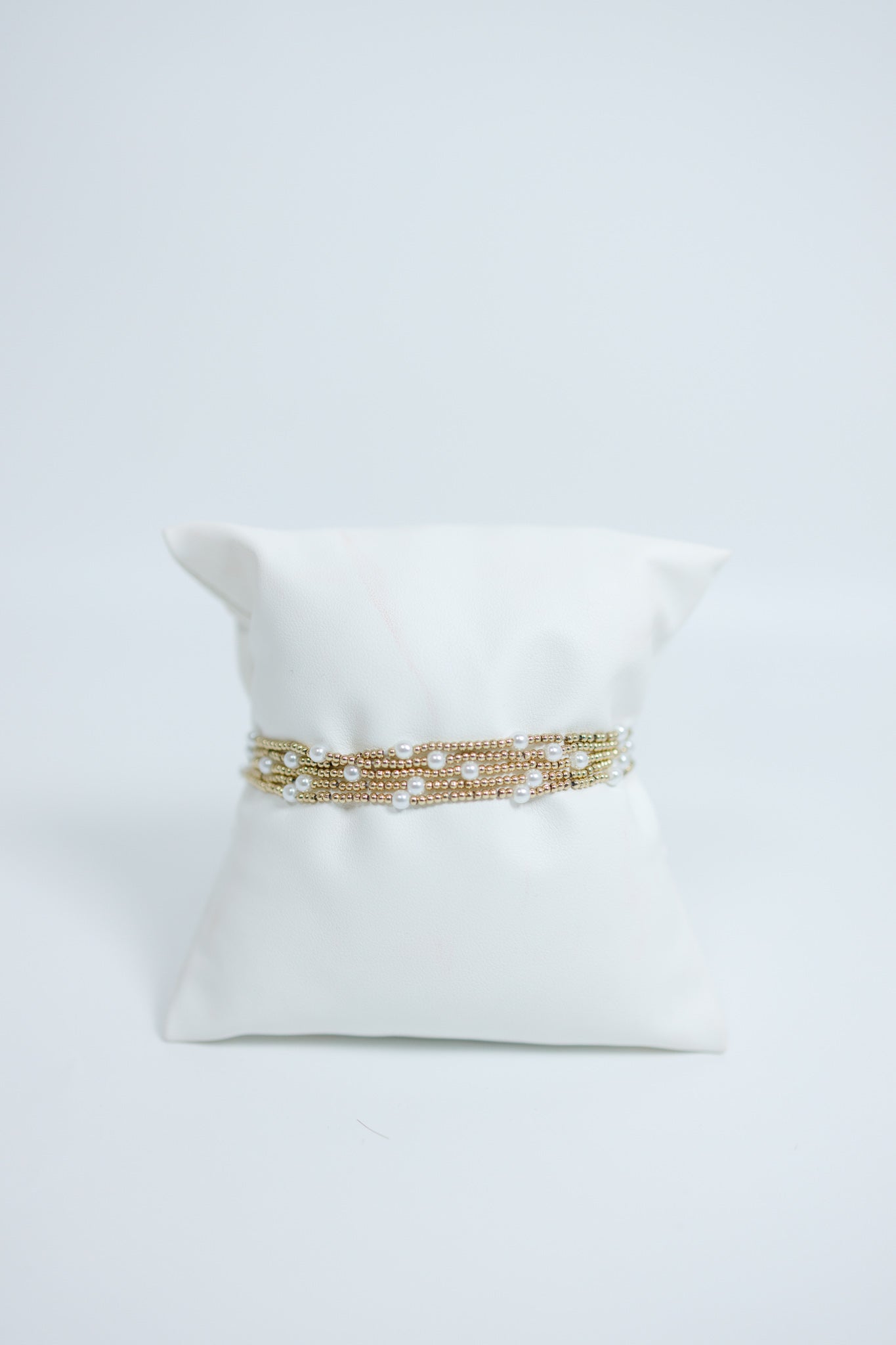 Gold Ball Bead Pearl Accent Bracelets, Set of 5 Jaxe + Grace Boutique