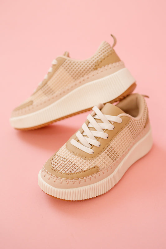 Nude Woven Sneakers