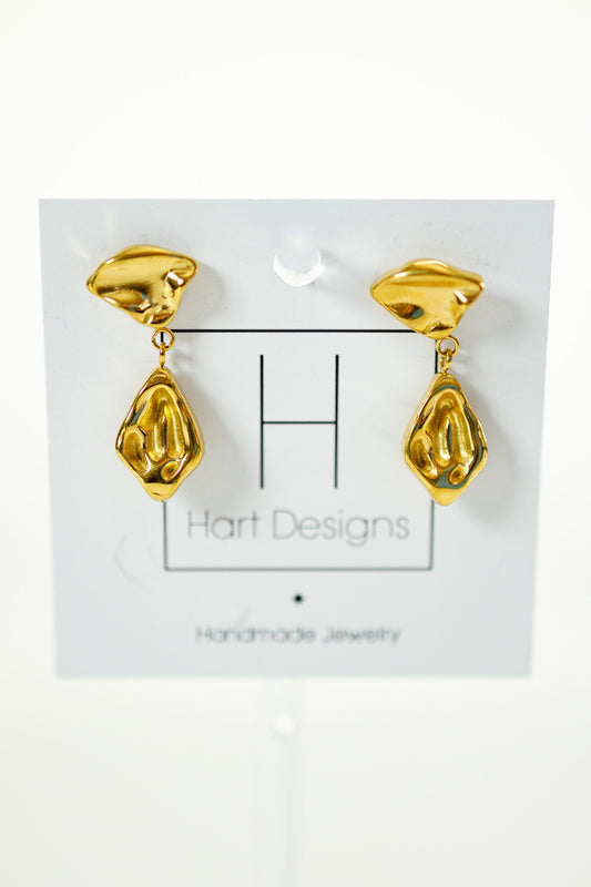 HD Gold Double Dangle Earrings