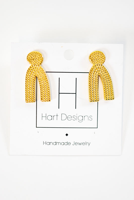HD Gold Arch Earrings