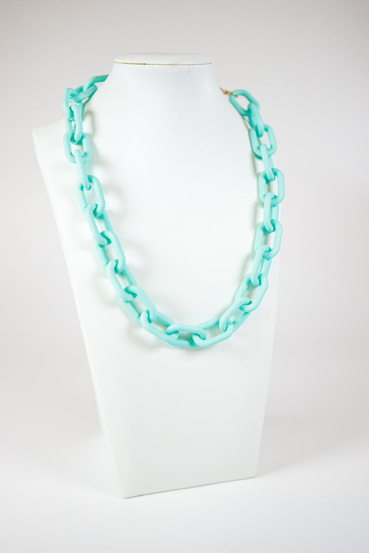 Pastel Acrylic Chain Necklace, VARIOUS