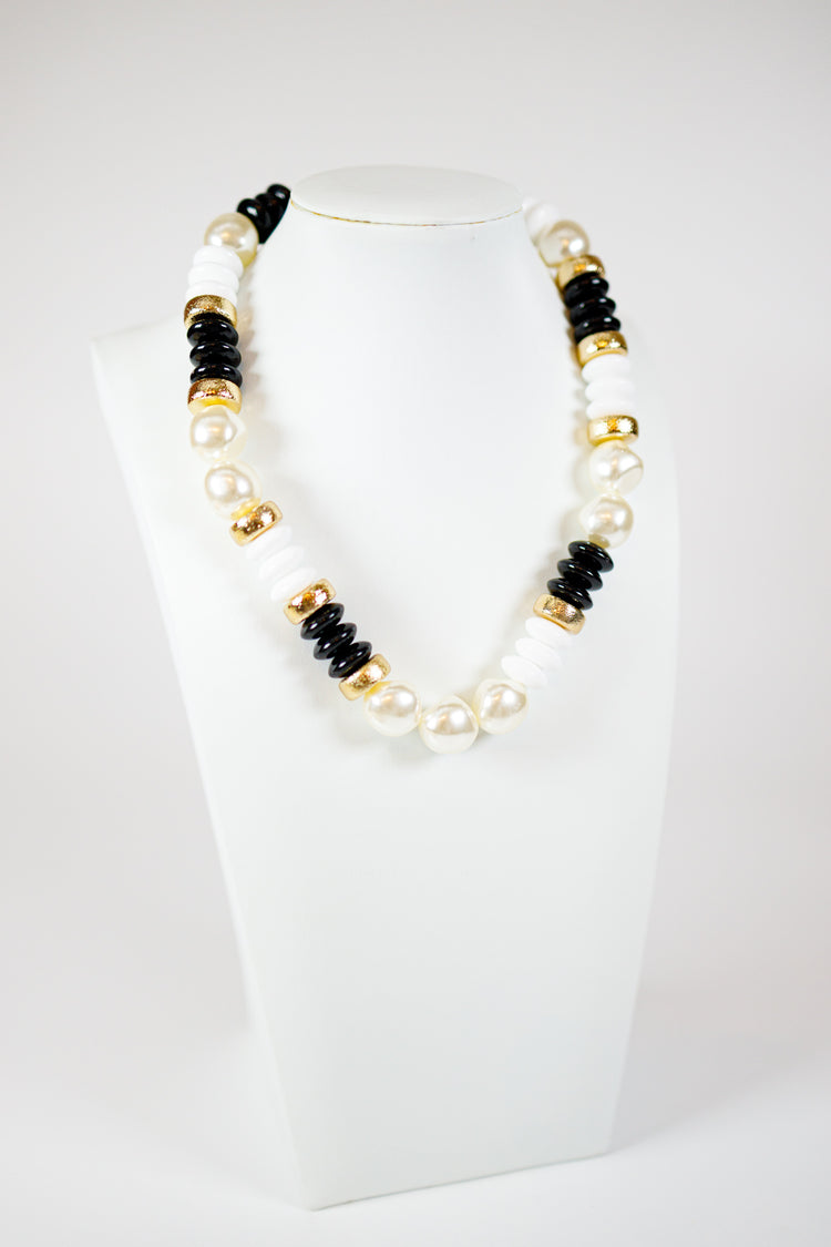 Rondelle Pearl Shape Beads Necklace