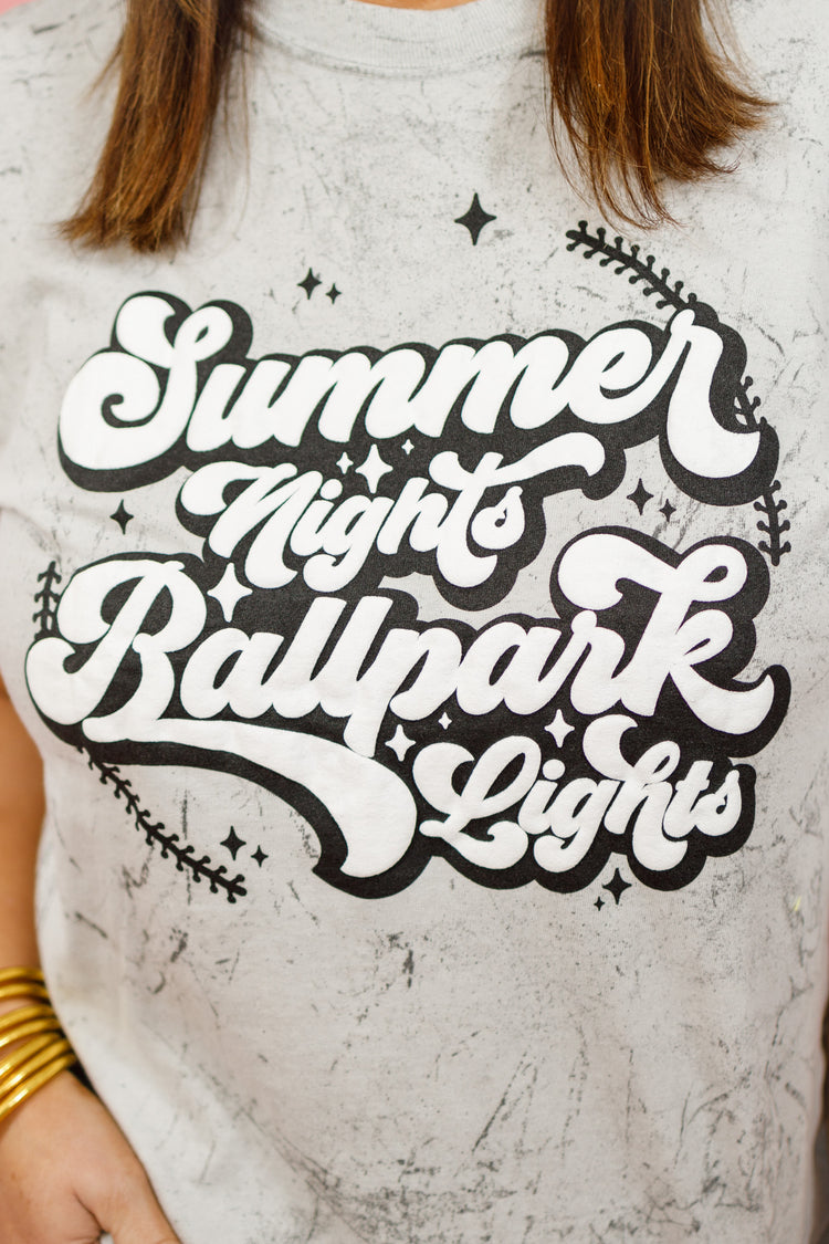 "Baseball Summer Nights" Graphic Tee