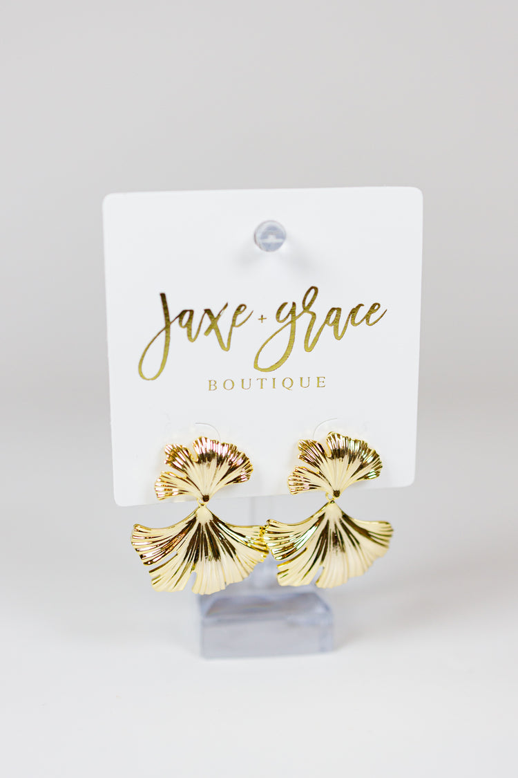 Ginkgo Leaf Duo Earrings
