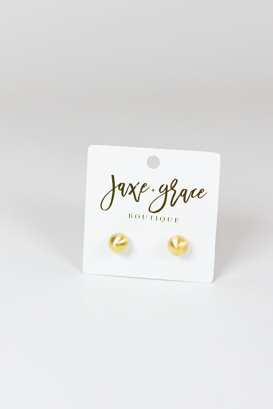 Brushed Metal Ball Studs