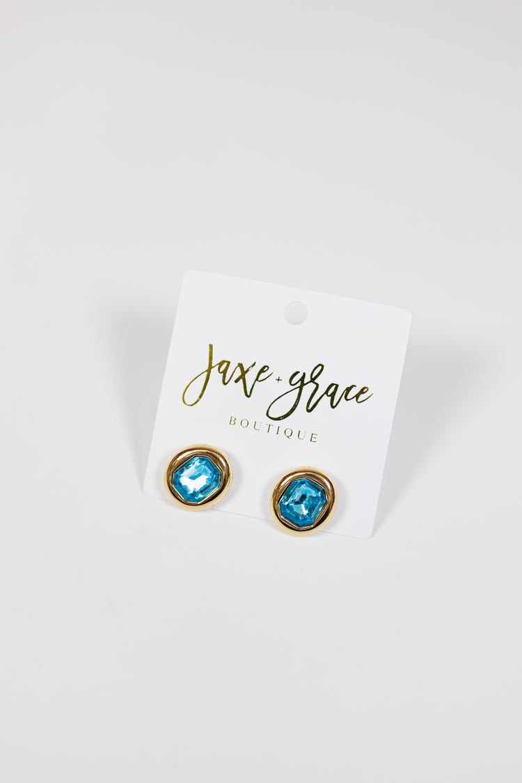 Emerald & Metal Earrings, VARIOUS