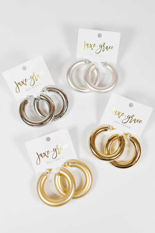 50mm THICK Open Hoops, VARIOUS