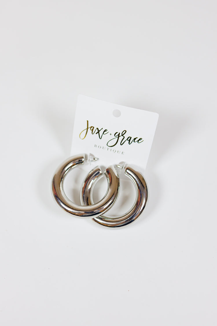 50mm THICK Open Hoops, VARIOUS