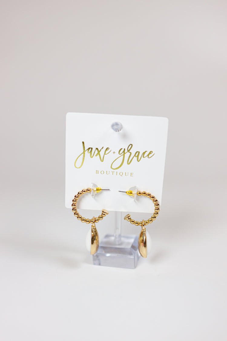 Teardrop Coated Stone Drop Hoops, VARIOUS
