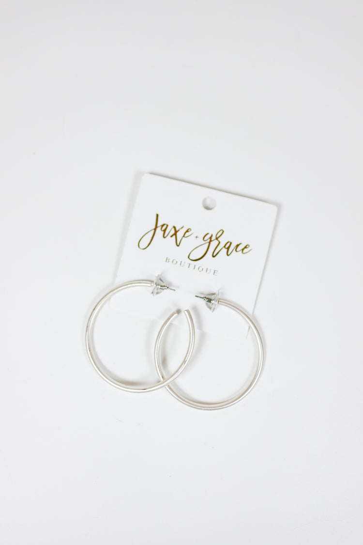 50mm THIN Open Hoops, VARIOUS