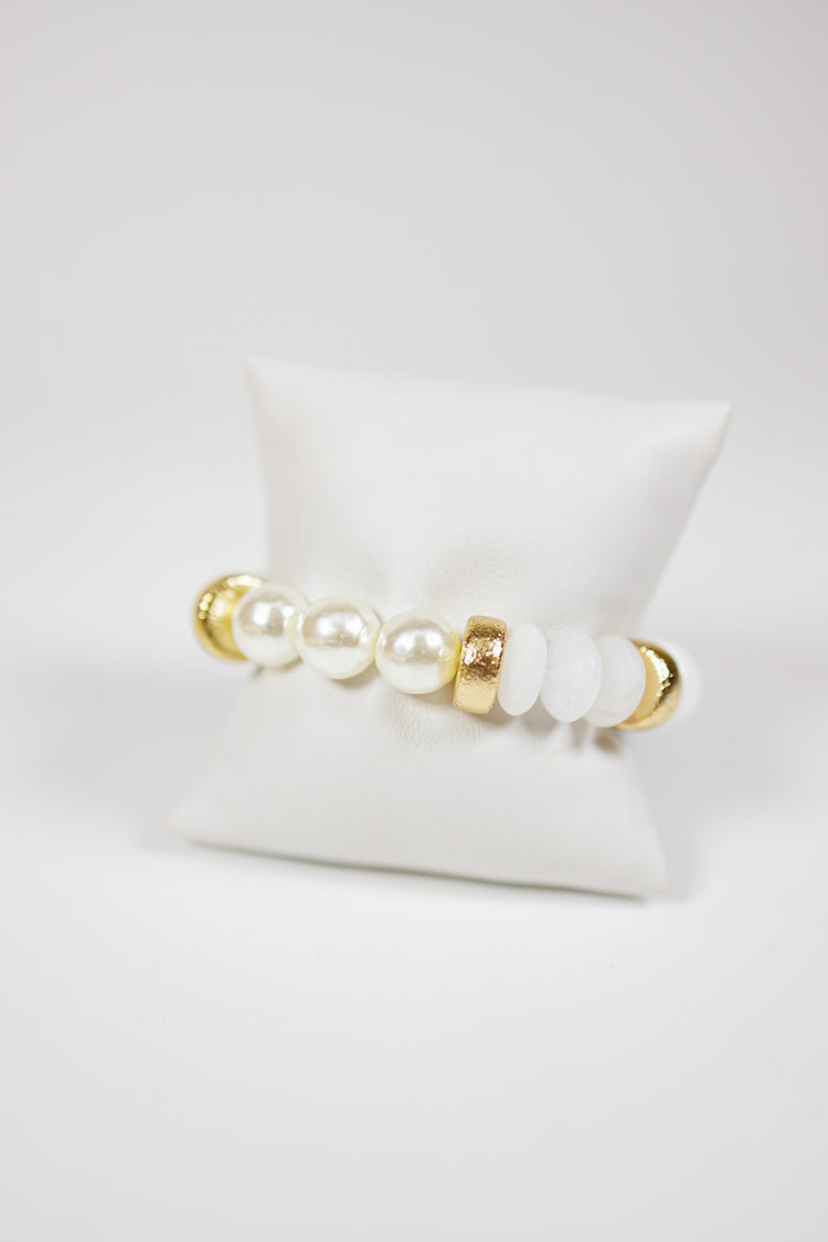 Pearl & Color Beads Bracelet, VARIOUS