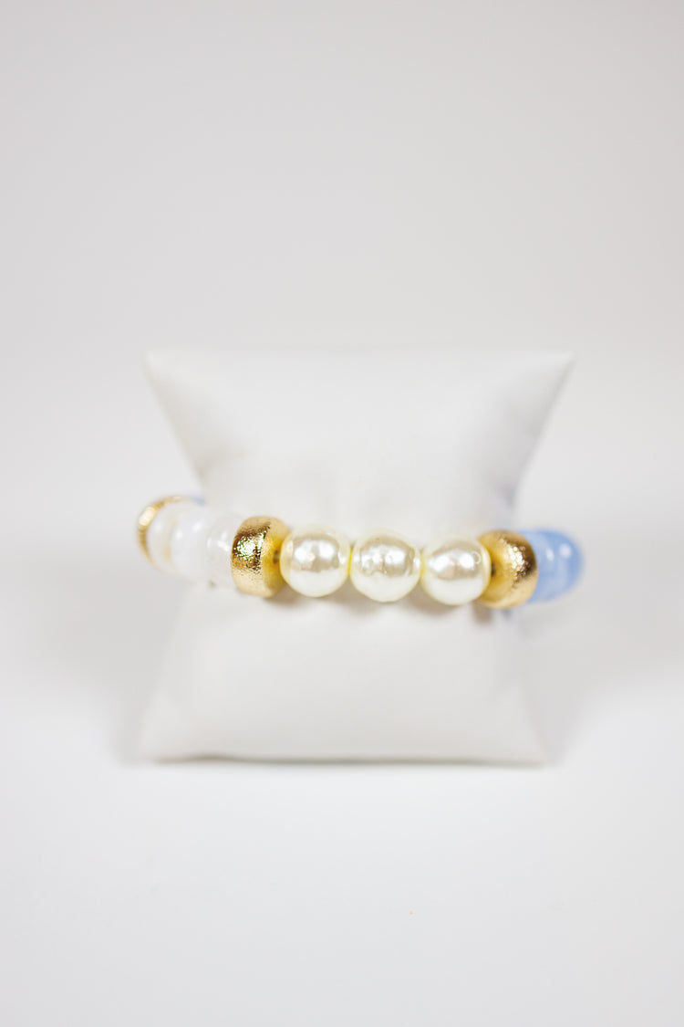 Pearl & Color Beads Bracelet, VARIOUS