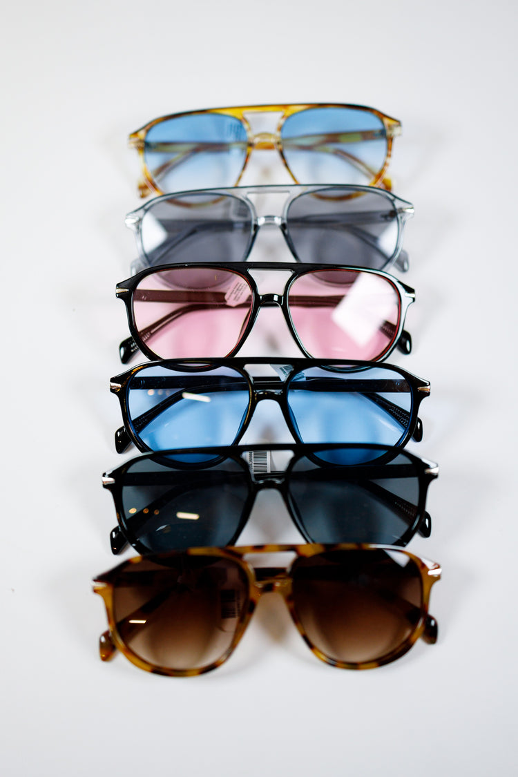 Brow Bow Aviator Sunglasses, VARIOUS