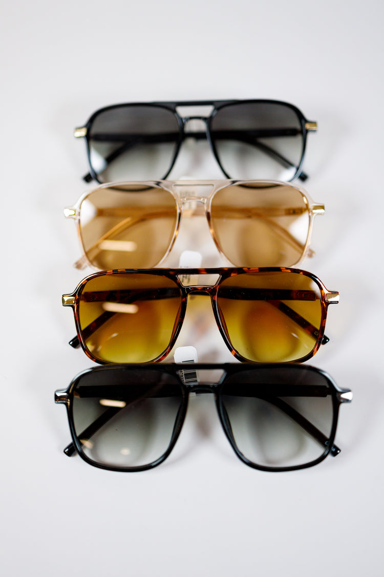 Plastic Aviator Sunglasses, VARIOUS