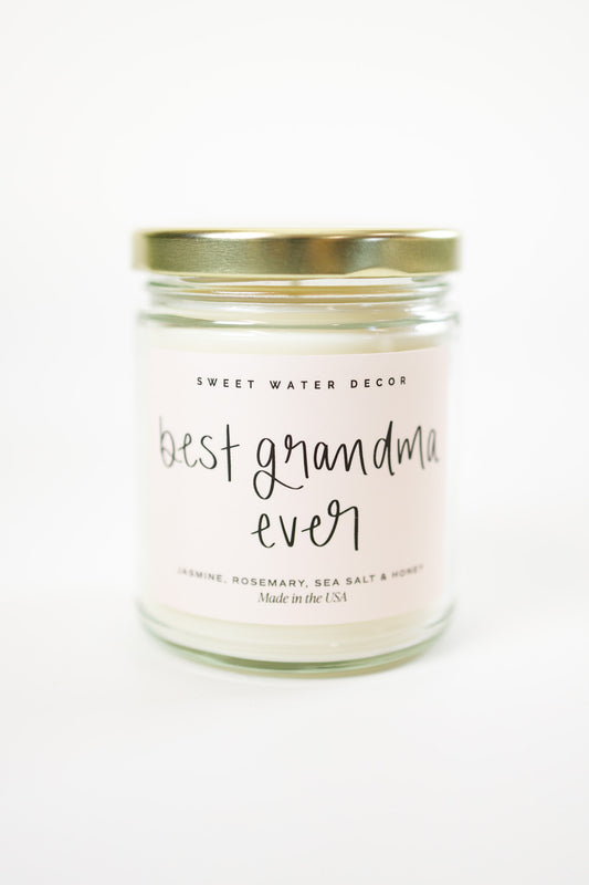 "Best Grandma Ever" 9 oz Soy Candle