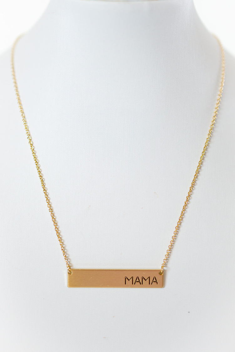 MAMA Bar Necklace