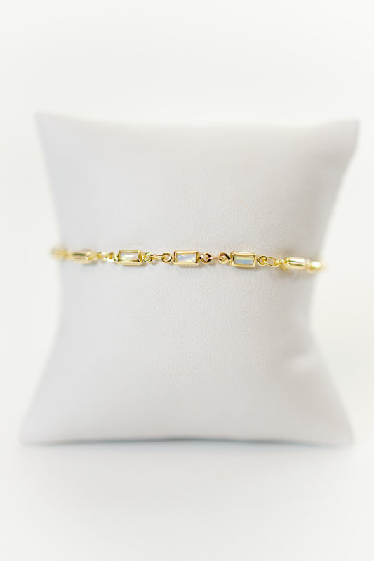 18k Gold Filled Opal Bracelet