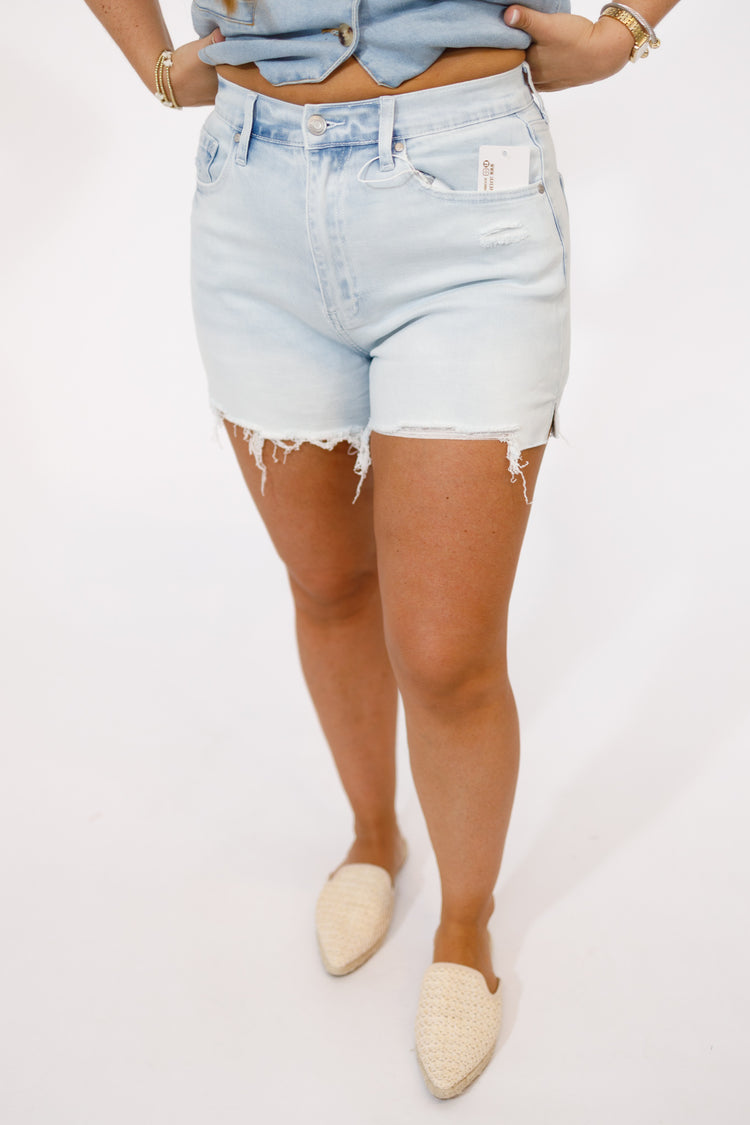 Light Denim Comfort Stretch Shorts