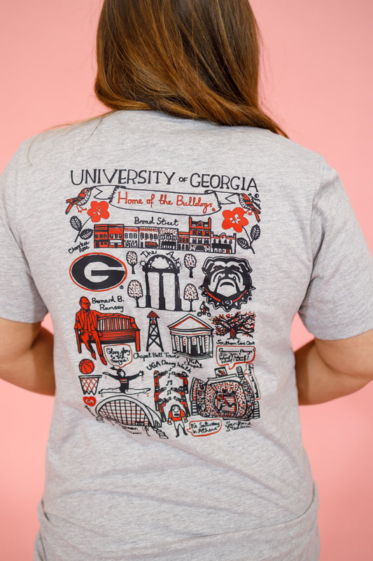 Georgia College Graphic Tee, S-3XL