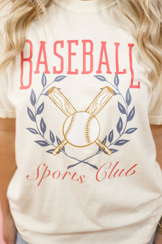 Baseball Sports Club Graphic Tee, M-2XL