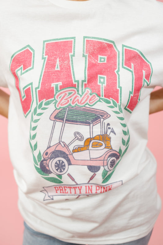 Oversized Golf Cart Babe Graphic Tee