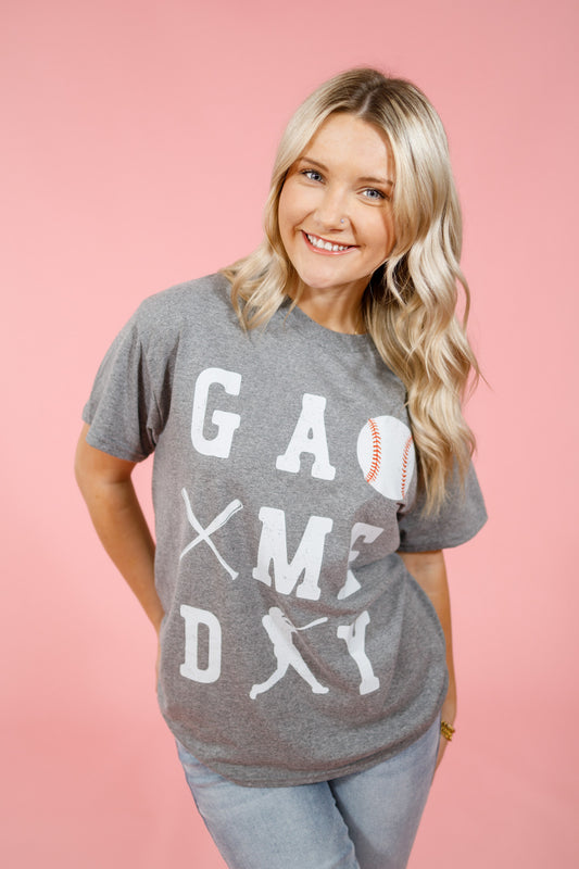 Baseball Game Day Graphic Tee, S-3XL