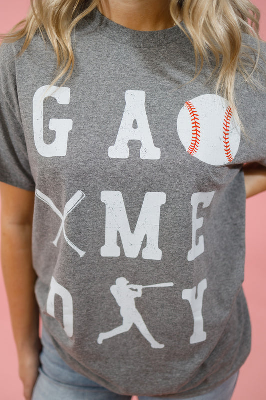 Baseball Game Day Graphic Tee, S-3XL