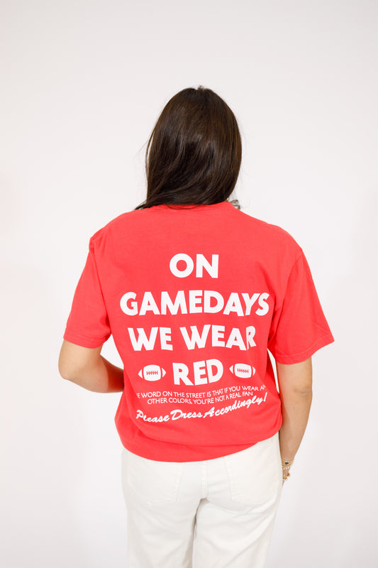 Gamedays We Wear Red